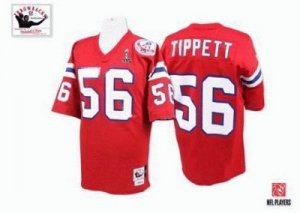 MitchellandNess New England Patriots #56 Tippett 2012 Super Bowl XLVI red
