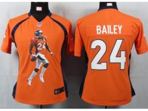 Nike Women denver broncos #24 bailey orange[portrait fashion]jerseys