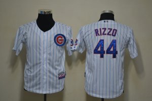 Youth Chicago Cubs #44 rizzd white Jerseys