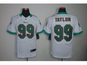 Nike NFL Miami Dolphins #99 Jason Taylor White Jerseys(Elite)