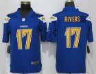 Nike Chargers #17 Philip Rivers Blue Color Rush Limited Jersey