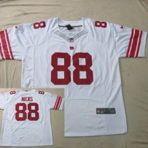 Nike New York Giants #88 Hakeem Nicks White Elite Jersey