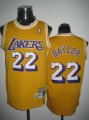 nba fans los angeles lakers #22 baylor swingman yellow