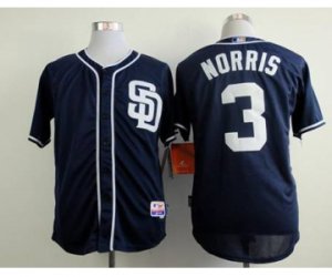 mlb jerseys san diego padres #3 norris blue[norris]