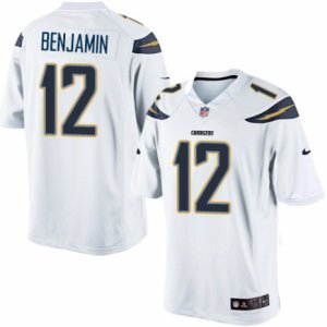 Mens Nike San Diego Chargers #12 Travis Benjamin Limited White NFL Jersey