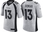 Nike Denver Broncos #13 Trevor Siemian 2016 Gridiron Gray II Mens NFL Limited Jersey