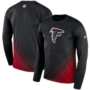 Men\'s Atlanta Falcons Nike Black Sideline Legend Prism Performance Long Sleeve T-Shirt