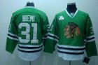 nhl chicago blackhawks #31 niemi green