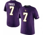 Nike Minnesota Vikings 7 Christian Ponder Pride Name & Number T-Shirt Purple