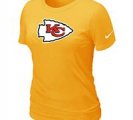 Women Kansas City Chiefs Yellow T-Shirts