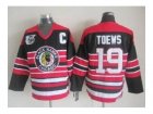 nhl jerseys chicago blackhawks #19 toews black-red[75th][patch C]