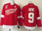 Men Detroit Red Wings #9 Gordie Howe Red Stitched NHL Jersey