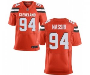 Men\'s Nike Cleveland Browns #94 Carl Nassib Elite Orange Alternate NFL Jersey