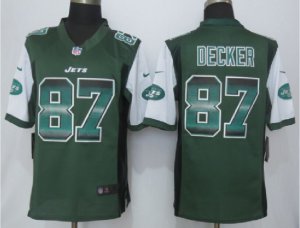 2015 New Nike New York Jets #87 Decker Purple Strobe Jerseys(Limited)