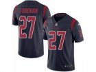 Mens Nike Houston Texans #27 DOnta Foreman Limited Navy Blue Rush NFL Jersey