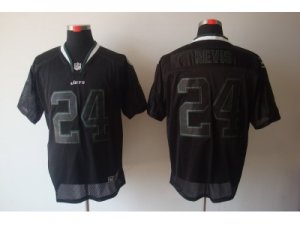 Nike NFL New York Jets #24 Darrelle Revis Black Jerseys[Lights Out Elite]