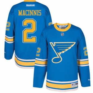 Youth Reebok St. Louis Blues #2 Al Macinnis Authentic Blue 2017 Winter Classic NHL Jersey