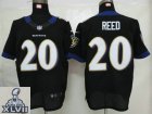2013 Super Bowl XLVII NEW Baltimore Ravens 20 Reed Black (Elite NEW)