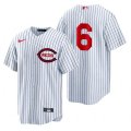 Reds# 6 Jonathan India White Nike 2022 Field Of Dreams Cool Base Jersey