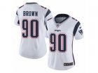 Women Nike New England Patriots #90 Malcom Brown Vapor Untouchable Limited White NFL Jersey