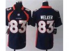 Nike Women NFL Denver Broncos #83 Wes Welker Blue Jerseys