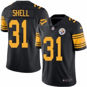 Men Nike Pittsburgh Steelers #31 Donnie Shell Black Color Rush Limited Jersey