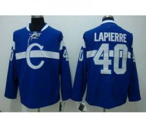 nhl montreal canadiens #40 lapierre blue