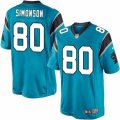 Mens Nike Carolina Panthers #80 Scott Simonson Limited Blue Alternate NFL Jersey