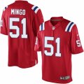 Mens Nike New England Patriots #51 Barkevious Mingo Limited Red Alternate NFL Jersey