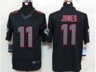 Nike NFL Atlanta Falcons #11 Julio Jones Black Jerseys(Impact Limited)