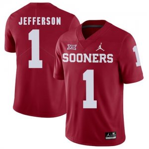 Oklahoma Sooners #1 Tony Jefferson Red College Football Jersey