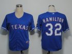 MLB Texas Rangers #32 Hamilton Blue[Cool Base]