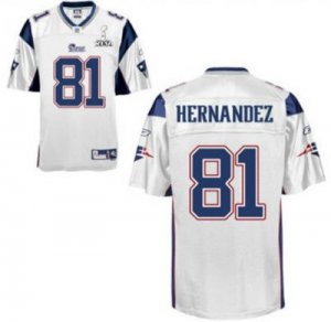 New England Patriots #81 Aaron Hernandez 2012 Super Bowl XLVI white[Hernandez]