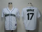 mlb seattle mariners #17 smoak white(cool base)