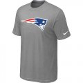 New England Patriots Sideline Legend Authentic Logo T-Shirt Light grey