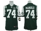 Nike New York Jets #74 Nick Mangold Green[Limited]Jerseys