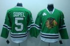 nhl chicago blackhawks #5 sopel green