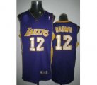 nba los angeles lakers #12 brown regular purple