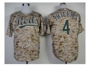 mlb jerseys cincinnati reds #4 phillips camo[2014 new