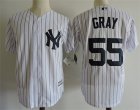 New York Yankees #55 Sonny Gray White Cool Base Jersey