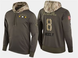 Nike Bruins 8 Cam Neely Retired Olive Salute To Service Pullover Hoodie