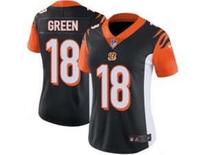 Women Nike Cincinnati Bengals #18 A.J. Green Vapor Untouchable Limited Black Team Color NFL Jersey