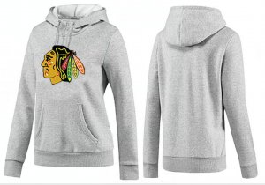 NHL Women Chicago Blackhawks Logo Pullover Hoodie 17