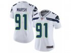 Women Nike Seattle Seahawks #91 Cassius Marsh Vapor Untouchable Limited White NFL Jersey