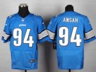 Nike NFL Detroit Lions #94 Ziggy Ansah Blue jerseys(Elite)