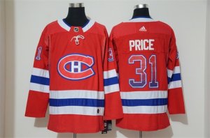 Canadiens #31 Carey Price Red Drift Fashion Adidas Jersey