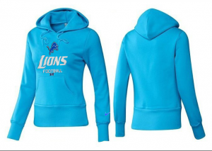 Women Detroit Lions Logo Pullover Hoodie-126