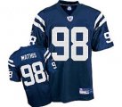 nfl indianapolis colts #98 mathis blue