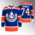 Men's Edmonton Oilers #74 Stuart Skinner 2023 Royal Heritage Classic Primegreen Stitched Jersey