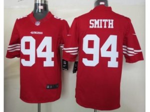 Nike NFL San Francisco 49ers #94 Justin Smith Red jerseys(Limited)